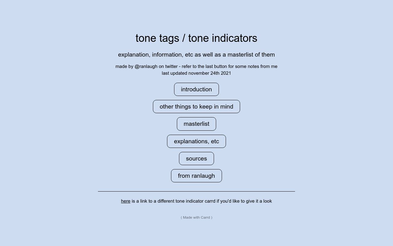 tone tags / tone